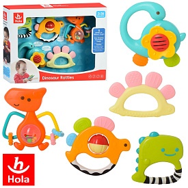 Брязкальце 1109 5 шт., 3 шт.-прорізувач, кор., 32-23-5 см. - 1 - smarttoys.com.ua