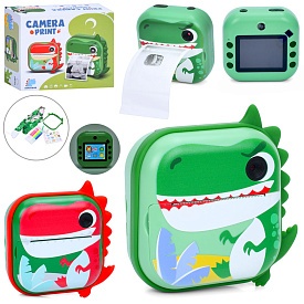 Фотоапарат M5-K фото/відео,2камери,миттєвий друк,фломастери,наліпки,папір,акум.,USB,2кольори,кор.,14 - 1 - smarttoys.com.ua