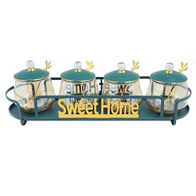 Банки на підставці "Sweet Home" 5пр/наб 300мл YG00934-4 - 1 - smarttoys.com.ua