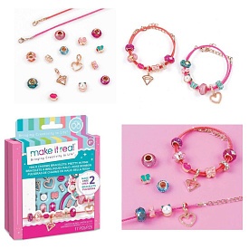 Make it Real: Мінінабір для створення браслетів «Красуня в рожевому» - 1 - smarttoys.com.ua