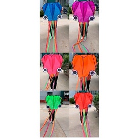 Повітряний змій  MR 1457 ширина 66см., довжина 68см., хвіст 300 см., 6 кольорів, сумка, 13-20-4 см. - 1 - smarttoys.com.ua