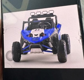 Джип M 6373EBLR-4(24V) 2,4G радіокер.,24V7AH, 2*150W,MP3,USB,BLUETOOTH,TF,EVA, шкіра, світло,синій - 1 - smarttoys.com.ua