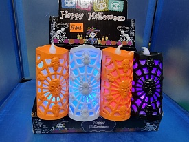 Led світильник з черепами та павутиною 10,0 см, 12 шт в упаковці, ціна за 1 шт - 1 - smarttoys.com.ua