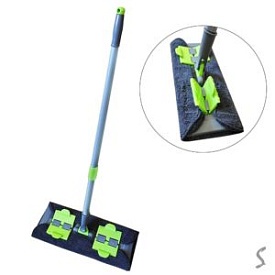 Швабра на зажимах, телескопічна ручка 1.25м/37.5*13*3см MH-3369 - 1 - smarttoys.com.ua