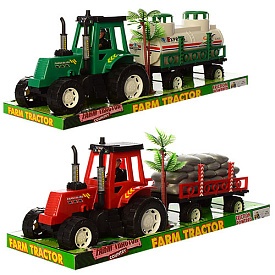 Трактор 1688 A-1 A-2 інерц., 2 види, з причепом, бліст., 46-16,5-16 см. - 1 - smarttoys.com.ua