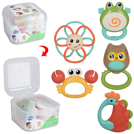 Брязкальце  E318B 5шт., пласт.ящик, 14,5-15,5-10,5см. - 1 - smarttoys.com.ua