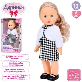 Лялька M 5906 I UA Даринка, муз.(укр), реагує хлопок, ходит, пісня, бат., кор., 23,5-45-13 см. - 1 - smarttoys.com.ua