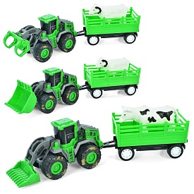 Трактор 268-23 інерц., з причепом, тварина, 3 види, кул., 13-27-7 см. - 1 - smarttoys.com.ua