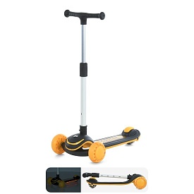 Самокат JR3-130-B Max-big, мет.+пласт.,3кол.ПУ,2кол.120мм,задн.85мм,муз.,світло,бат.,кор.,67-36-16см - 1 - smarttoys.com.ua