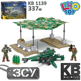 Конструктор KB 1139 військовий, буксирована гаубиця M777, фігурки, 337дет., кор., 24,5-16,5-5см. - 1 - smarttoys.com.ua