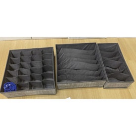 Коробка-органайзер для зберігання білизни 3пр/наб "Home" 3пр/наб 32*32*10/32*15*10/28*15*10см,R89337 - 1 - smarttoys.com.ua