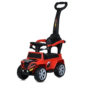 Каталка-толокар M 5805EL-3 2-в-1 (з батьків. ручкою), муз., EVA, червоний. - 1 - smarttoys.com.ua
