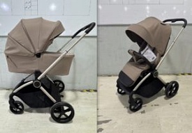 Візок універсальний 2в1 El Camino PERSONA ME 1091-2 Praline люлька+прогул. блок, рюкзак,бежевий - 1 - smarttoys.com.ua