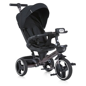 Велосипед MT 1002-1 3кол.PU(12/10),оберт.сид.,швидкоз'єм.кол.гальма,склад.кермо,USB/BT,підшип.,чорн. - 1 - smarttoys.com.ua