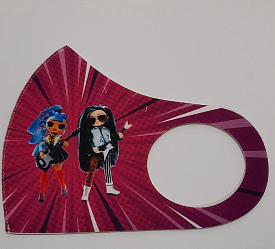 Маска Pitta Print M LOL OMG Rocker Boy и Punk Girl Rose Rays																						 - 1 - smarttoys.com.ua