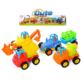 Набір машинок 345-6A будтехніка, інерц., 4 шт., кул., 26-27-7 см. - 1 - smarttoys.com.ua