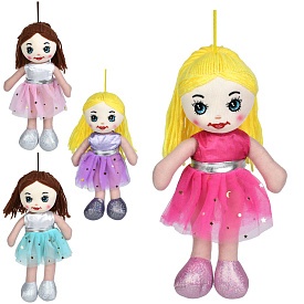 Лялька YG0258 м'яконабивна, петелька, 4 кольори, кул., 13-27-7 см. - 1 - smarttoys.com.ua