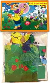 Гра-пазл "Кіт Леопольд"  12 ел. в пак. - 1 - smarttoys.com.ua