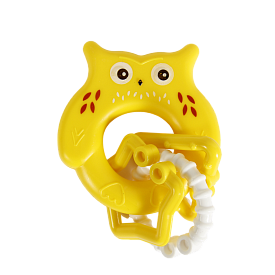 1618 Іграшка-брязкальце "Сова", кольорове з кільцями - 1 - smarttoys.com.ua