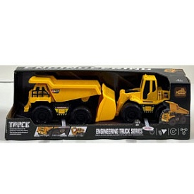 Будтехніка 210-132C  інерція, набір 2шт (самоскид 15см,бульдозер)звук,світ,рух.дет.бат.кор. - 1 - smarttoys.com.ua