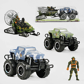 Джип 9025 А-27 (72/2) 2 кольори, військова техніка, солдат, інерція, у слюді - 1 - smarttoys.com.ua