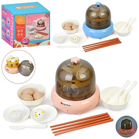 Побутова техніка 219-1XA-B пароварка, пара, продукти, посуд, 2 кольори, муз., бат., кор.,15-15-15см. - 1 - smarttoys.com.ua