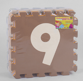 Килимок-пазл ТК 44101 "TK Group", масажний, 9шт в упаковці, 30х30 см - 1 - smarttoys.com.ua