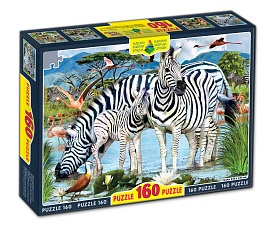 Пазли 160, Арт.ЕГ-06. Зебри - 1 - smarttoys.com.ua
