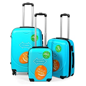 Валізи пластик 18/22/26" 3шт/наб R30888-Blue - 1 - smarttoys.com.ua