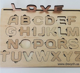 Абетка дерев'яна Англійська  - 1 - smarttoys.com.ua