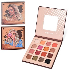 Косметика IG3109A-B тіні, 16 шт., дзеркало, 2 види, кор., 12,5-12,5-1 см. - 1 - smarttoys.com.ua