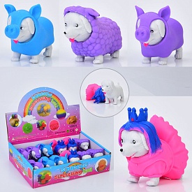 Фігурка FG240428044Q собака, антистрес, тягнеться, кул., 12 шт. (мікс видів) в диспл., 27-20-6,5 см. - 1 - smarttoys.com.ua