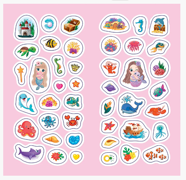 Розмальовка. GLAM ART. Сяючі розмальовки. Русалки 15164022У - 4 - smarttoys.com.ua