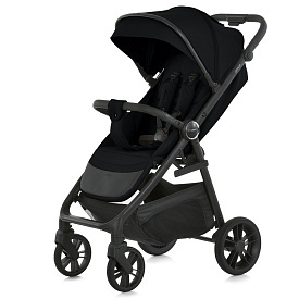 Візок дитячий ME 1181 DAHLIA Black прогулянковий,до 22 кг.,PU колеса,регул.ручка,чохол,чорний - 1 - smarttoys.com.ua