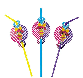 Трубочки з гофрою "Ляльки " (8шт/уп) - 1 - smarttoys.com.ua