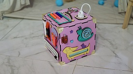 Бізікуб 23х23х23 см рожевий - 9 - smarttoys.com.ua