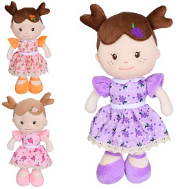 Лялька A2504A-C-D-14 35см, м'яконабивна, 3 види, у пакеті, 42-21-8см - 1 - smarttoys.com.ua