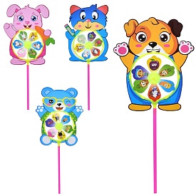 Вітрячок MR 1351 квітка, діам. 13,5 см., тварина, паличка, мікс видів (тварини), кул., 24,5-30-3 см. - 1 - smarttoys.com.ua