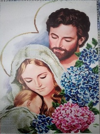 АЛМАЗНА ВИШИВКА (НАБІР НА ПІДРАМНИКУ) — "СВЯТЕ СІМЕЙСТВО" DMF-390 - 1 - smarttoys.com.ua