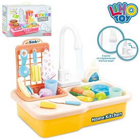 Кухня WD-R26 мийка (ллється вода), посуд, продукти, 20 предм., бат., кор., 40-27-11,5 см. - 1 - smarttoys.com.ua