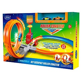 Трек SC076 оберт 360, блок запуску, машинка 2шт, 22дет, кор., 55-35-9,5 см. - 1 - smarttoys.com.ua