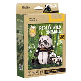 Cubic Fun Тривимірна головоломка-конструктор серії Дикі тварини "Панда", арт. DS1181h - 1 - smarttoys.com.ua