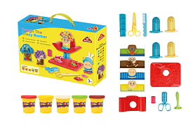 Тісто для ліплення CN0018 перукарня,5 кольорів(баноч.з кришк),аром.,формочки,інструм.,кор.,37-26-7,5 - 1 - smarttoys.com.ua