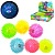 М'яч масажний MS 1137-2 пискавка, 12 шт. (6 кольорів) в диспл., світло, бат. (табл.),  31-22,5-8 см. - 1 - smarttoys.com.ua