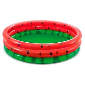 Басейн 58448 Кавун, 3 кільця, 581л, від 2 років, ремкомплект, кор., 168-38 см. - 1 - smarttoys.com.ua