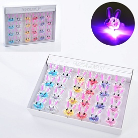 Каблучка FG240408010A зайчик, мікс видів, світло, бат. (табл.), 24 шт. в диспл., 20,5-15-4 см. - 1 - smarttoys.com.ua