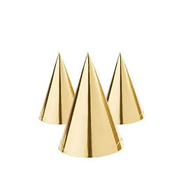 Святковий ковпак Золотий "Gold" - 1 - smarttoys.com.ua