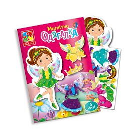 Магнітна одягалка "Фея" (укр) VT3204-28 (60) "Vladi Toys", у папці - 1 - smarttoys.com.ua