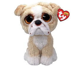 Дитяча іграшка м’яконабивна TY Beanie Boos англійський бульдог "POOCH" 15 см, арт. 37371 - 1 - smarttoys.com.ua