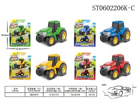Трактор XG879-003B інерц., мет., 4 кольори, лист, 13-16,5-4,5 см. - 1 - smarttoys.com.ua